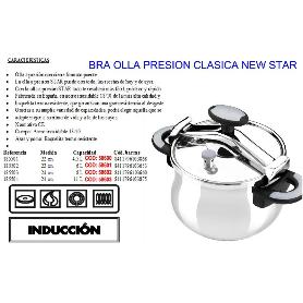 FINSTOCK BRA NEW STAR OLLA PRESION CLASICA 11 LIT Ø24 CM 185504