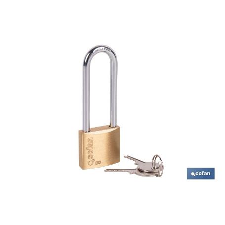 CANDADO DE LATÓN A/LARGO QUALITY PLUS 30MM