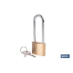 CANDADO LATÓN A/LARGO QUALITY PLUS 30MM LLAVES IGUALES