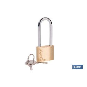 CANDADO DE LATÓN A/LARGO QUALITY PLUS 40MM