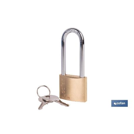 CANDADO LATÓN A/LARGO QUALITY PLUS 40MM LLAVES IGUALES