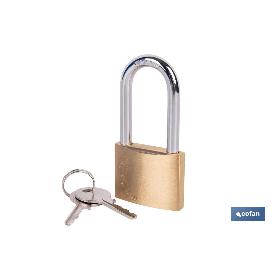 CANDADO DE LATÓN A/LARGO QUALITY PLUS 50MM