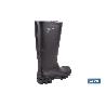BOTA ALTA DE AGUA PVC NEGRA OB FO SR TALLA 42
