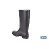 BOTA ALTA DE AGUA PVC NEGRA OB FO SR TALLA 43