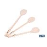SET DE 3 CUCHARAS REDONDAS DE MADERA 20 CM, 25 CM, 30 CM