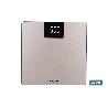 BÁSCULA DE BAÑO DIGITAL DE COLOR PIEDRA CON PANTALLA LED 30 X 30 X 2,2 CM