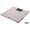 BÁSCULA DE BAÑO DIGITAL DE COLOR PIEDRA CON PANTALLA LED 30 X 30 X 2,2 CM