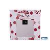 BÁSCULA DE BAÑO DIGITAL DE COLOR PIEDRA CON PANTALLA LED 30 X 30 X 2,2 CM
