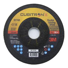 DISCO DESBASTE FLEXIBLE GRINDING 125X3MM CUBITRON II G36+ T27 7100140057