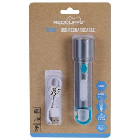 LINTERNA LED ALUMINIO RECARGABLE USB