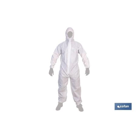 BUZO CON CAPUCHA TIPO 5 Y 6 BLANCO TALLA XL