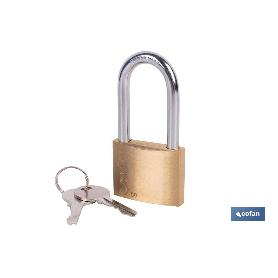 CANDADO LATÓN A/LARGO QUALITY PLUS 50MM LLAVES IGUALES