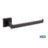 TOALLERO NEGRO MATE DE ACERO CON DISEÑO CUADRADO GAMA FAIAL 27 X 8 X 5,5 CM
