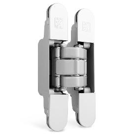 BISAGRA INVISIBLE KARAKTER K8080 CROMO SATINADO / NEGRO ACABADO NEGRO