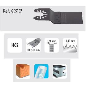 HOJA SIERRA OSCILANTE 34X40MM QC5107