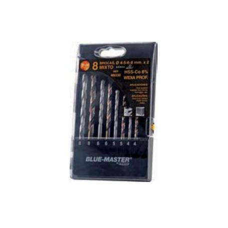 ESTUCHE MIXTO 4WIDIA/4HSS-CO 4-5-6-8MM