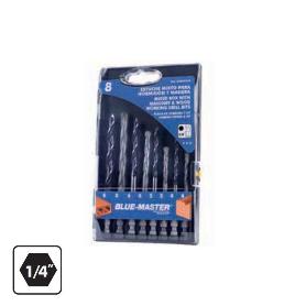 ESTUCHE MIXTO 4WIDIA/4HSS 1/4 4-5-6-8MM MANGO HEXAGONAL 1/4