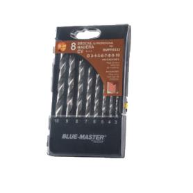 ESTUCHE BROCAS MADERA PROF.8P 3-10MM 3-4-5-6-7-8-9-10MM