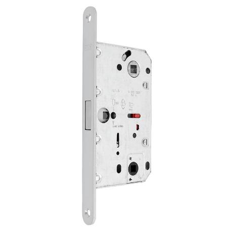 PICAPORTE MAGNETICO POLARIS 2XT E50 BAÑO. CROMO SATINADO. FRONTAL 18X196MM CUADRADILLO 6X6 Y 8X8MM. ACABADO CROMO S