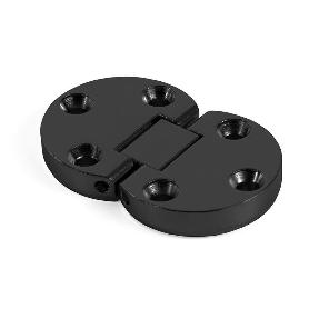 BISAGRA PLANA EMBUTIR 35MM NEGRO PARA MESA