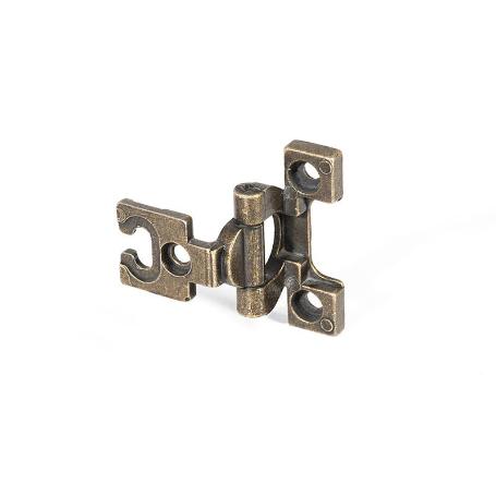 BISAGRA ESTILO IGOA SIN REMATE GRIS RAL/ORO VIEJO ACABADO ORO VIEJO