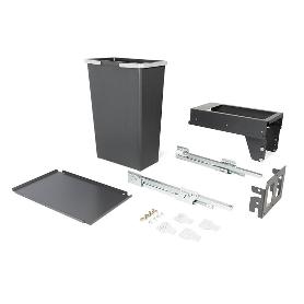 CUBO BASURA EXTRAÍBLE ECOLÓGICO MEILA M300 1X35L. ANT GUIA GRASS EXTRACCIÓN TOTAL CIERRE AMORT., C/TAPA. MODULO MOD