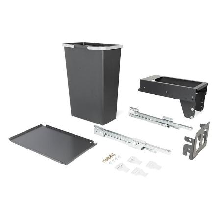 CUBO BASURA EXTRAÍBLE ECOLÓGICO MEILA M300 1X35L. ANT GUIA GRASS EXTRACCIÓN TOTAL CIERRE AMORT., C/TAPA. MODULO MOD