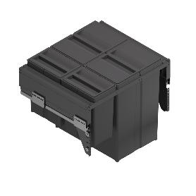 CUBO DE BASURA EXTRAÍBLE PARA RECICLAR. ECOLÓGICO. MODELO GILA MODULO MÓDULO 650 CAPACIDAD GILA 2X29L 2X8L