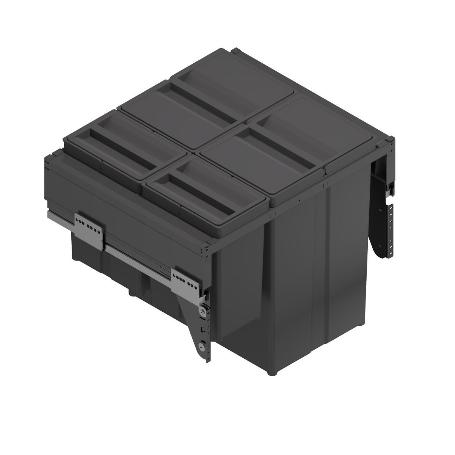 CUBO DE BASURA EXTRAÍBLE PARA RECICLAR. ECOLÓGICO. MODELO GILA MODULO MÓDULO 650 CAPACIDAD GILA 2X29L 2X8L