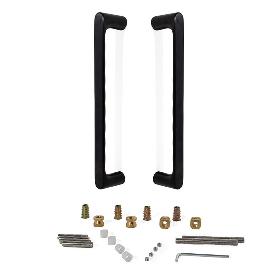 MANILLON JNF ORGANIC 250MM NIQUEL SATINADO/NEGRO ACABADO NEGRO