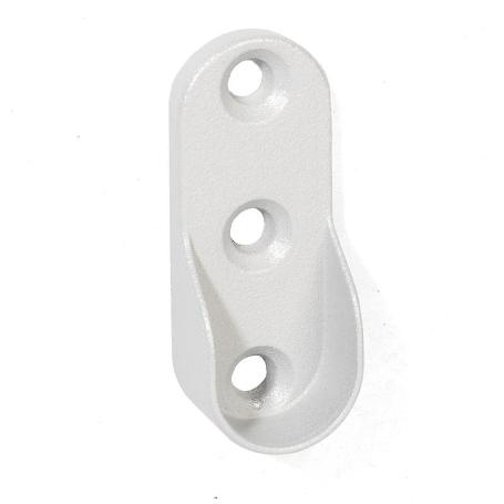 SOPORTE TUBO OVAL MEGANEKO GRIS/NEGRO ACABADO GRIS