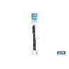 PERCHERO DE PARED NEGRO DE ACERO CON 6 POMOS 33,51 X 2,7 X 2,8 CM