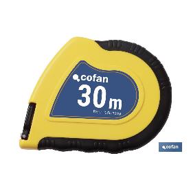 CINTA MÉTRICA ACERO RECUBR. NYLON  50 MTS