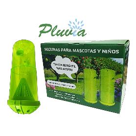 PLUVIA TRAMPA AVISPAS RETRACTIL VERDE 2 UNIDADES + CEBO 9,5 X 12,5 CM