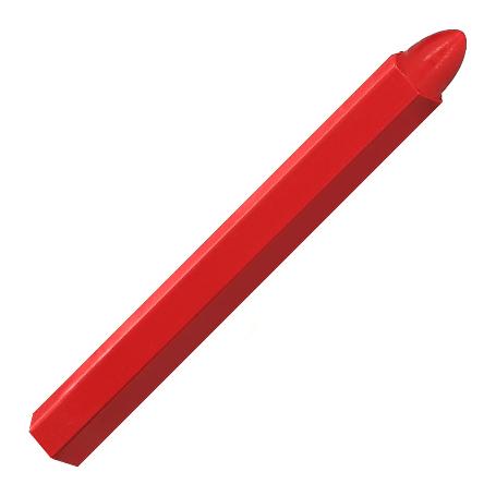 CERA MARCADORA ROJA (CAJA 12 PIEZAS)  CERA TRAZADORA, MARCADOR INDUSTRIAL, MARCADOR METAL, MARCADOR PIEDRAS