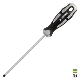 DESTORNILLADOR PLANO VACIADO ACERO S2 MANGO TPR BIMATERIAL. MEDIDA 1,2 X Ø 6,0 X 150 MM.  DIN5265