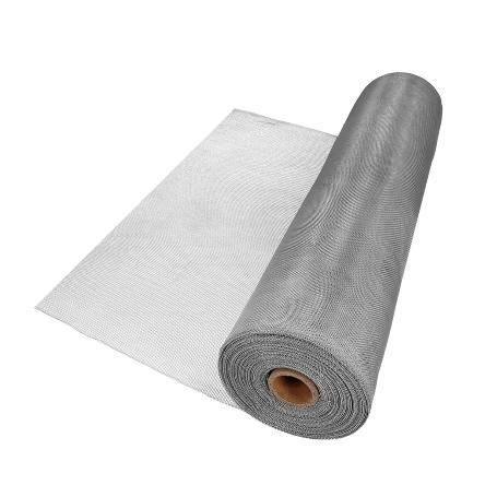 TELA MOSQUITERA FIBRA VIDRIO GRIS 18X16/80 CM. ROLLO 50 METROS.