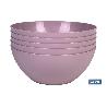 BOL MODELO ALBAHACA 2.4 L ROSA PALO 23X10CM   CAJA 6 UNID.