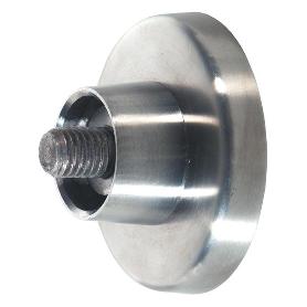 SOPORTE TUBO PARED D65 CABINE INOXIDABLE