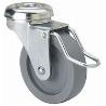 RUEDA PVC CON AGUJERO 40 MM. CON FRENO 17285