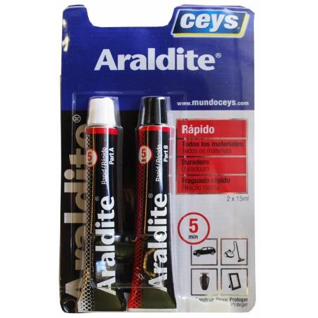 SOLDADURA EN FRIO ARALDITE RAPIDA 15+15 5 MINUTOS 510207