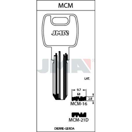 LLAVES JMA PROM. 25 LLAVES+5 GRATIS SEGURIDAD LATON MOD MCM-16E8