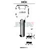 LLAVES JMA SEGURIDAD LATON MOD MCM-16E8 (CAJA 10 UNIDADES)
