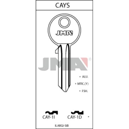 LLAVES JMA PROMO 50 LLAVES+5 GRATIS ACERO TIPO A MOD CAY-1D (CAJA 50 UNIDADES)