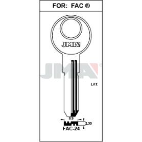 LLAVES JMA SEGURIDAD LATON MOD FAC-24