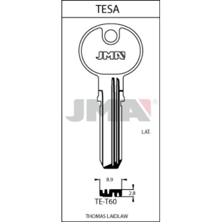 LLAVES JMA PROM. 50 LLAVES+5 GRATIS SEGURIDAD LATON MOD TE-T60 (CAJA 50 UNIDADES)
