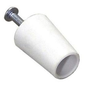 PERSIANA TOPE DE 40 MM CON TORNILLO ACERO COLOR BLANCO 06020002