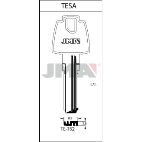 LLAVES JMA SEGURIDAD LATON MOD TE-T62