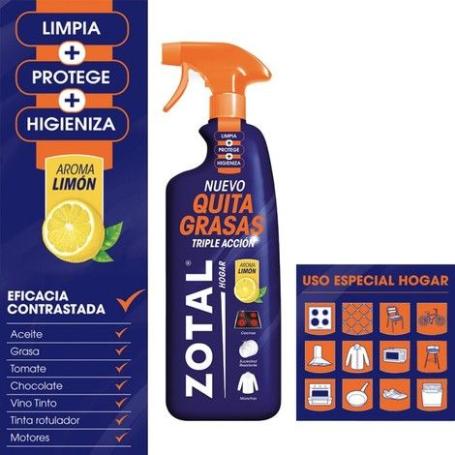 ZOTAL DESENGRASANTE MULTIUSO +PISTOLA  2 FUNCION 0.75 L 75000135