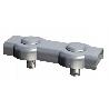 AVL SUJETACABLES PLANO DOBLE  4  CINCADO 70000318 (CAJA 25 UNIDADES)